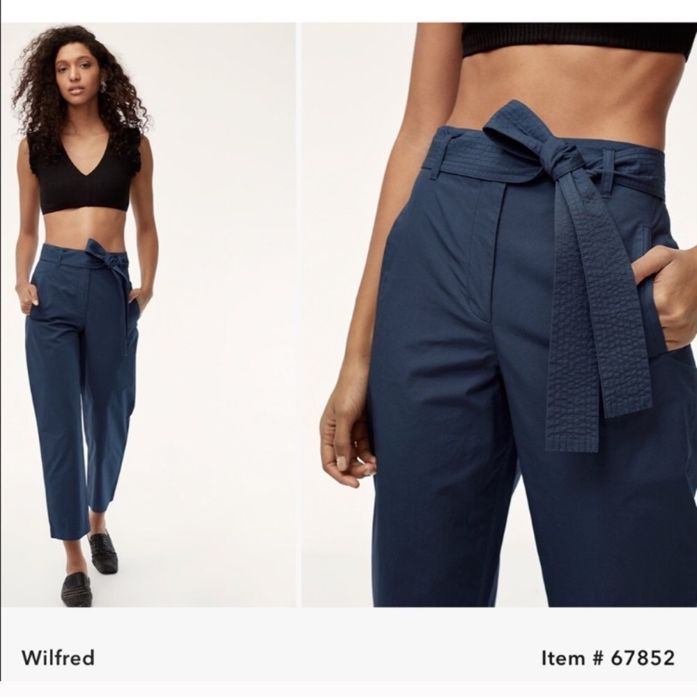 Wilfred Jallade Poplin Pants in Black
